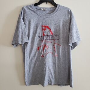 Fat Boy Slim Tour 2022 Grey ATC Graphic Bear Band Tee Shirt Size Large